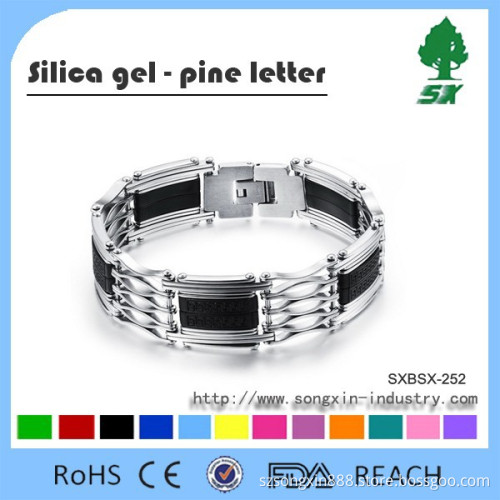 Customized Promotional Stainless Steel Bracelet,Adjustable Stainless Steel Wristband,Promotional WristBand